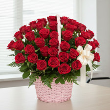 빨간장미바구니